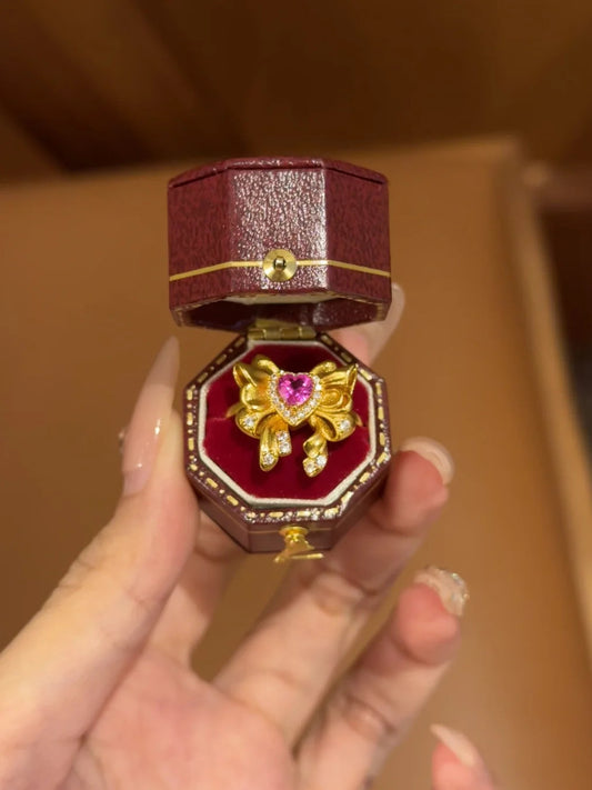 Sailor Moon Golden Bow Open Ring