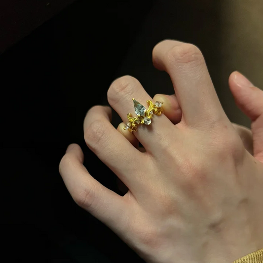 Cinderella Blue Tear Ring