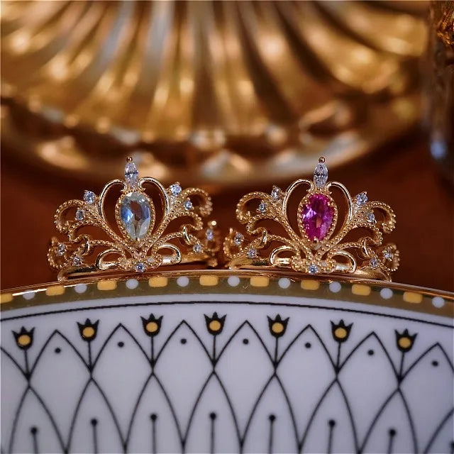 Cinderella Blauer Tränenring