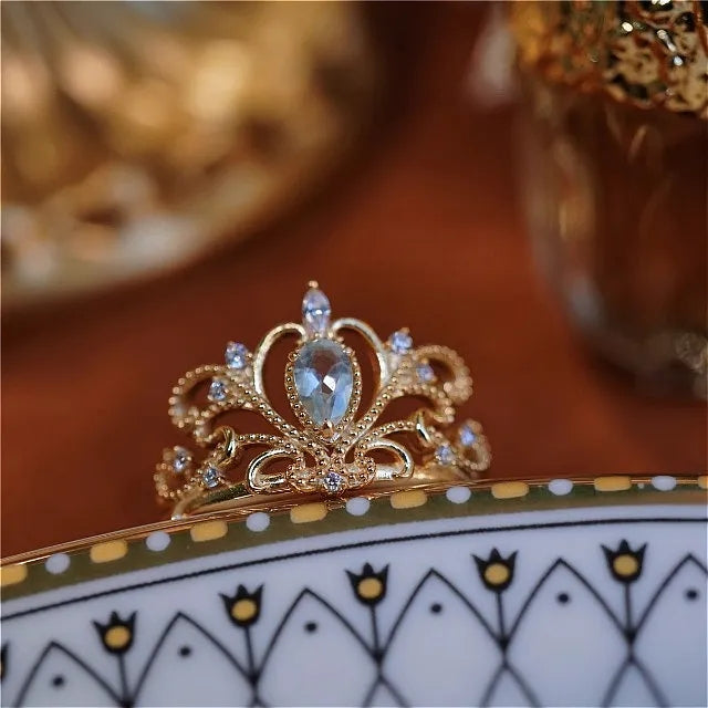Cinderella Blauer Tränenring