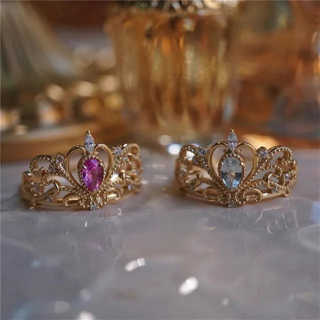 Cinderella Blauer Tränenring